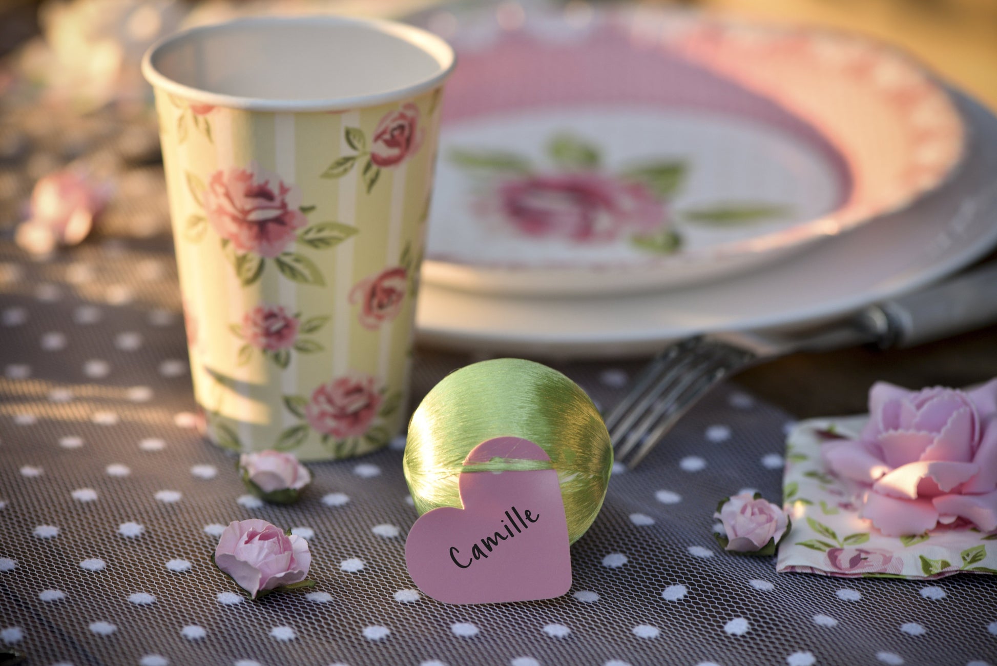 Etiquette coeur - Blanc (10pcs)