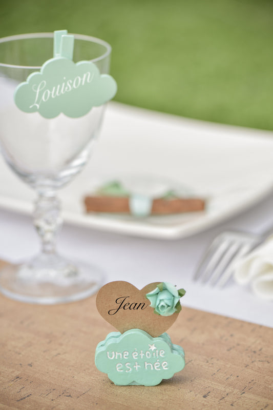 Etiquette coeur - Naturel (10pcs)