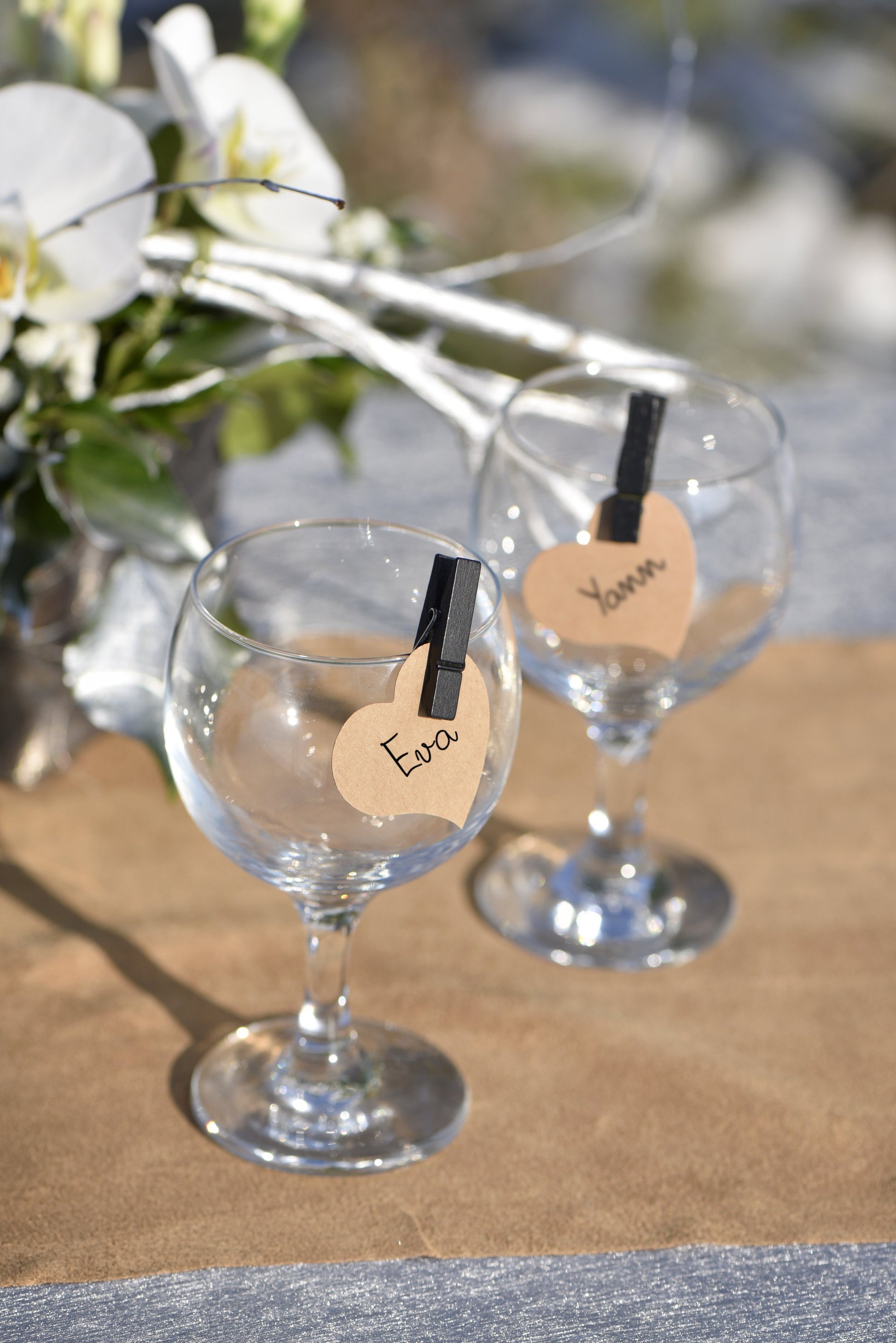 Etiquette coeur - Naturel (10pcs)
