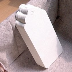 Etiquettes - Blanc (50 pces) rectangles