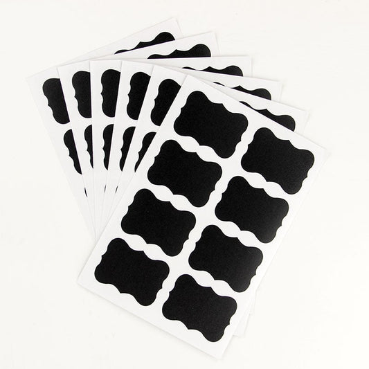 Etiquettes autocollantes Tableau Noir (48pcs)