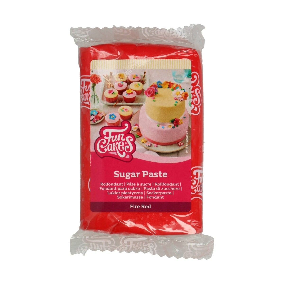 Pâte à sucre FunCakes - Fire Red 250g