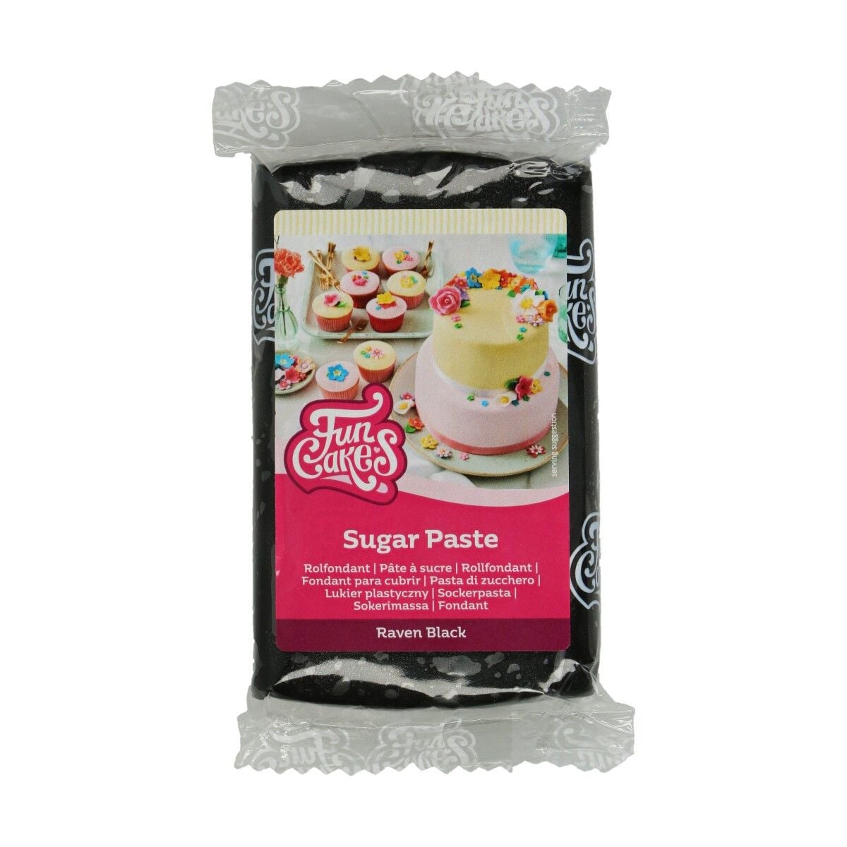Pâte à sucre FunCakes - Raven Black - 250gr
