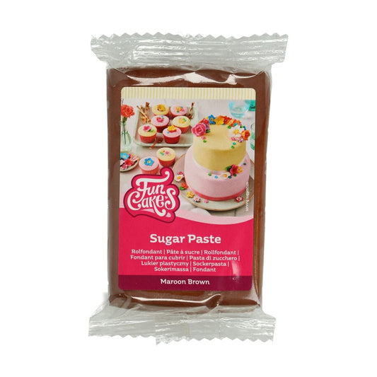Pâte à sucre FunCakes - Maroon Brown - 250gr