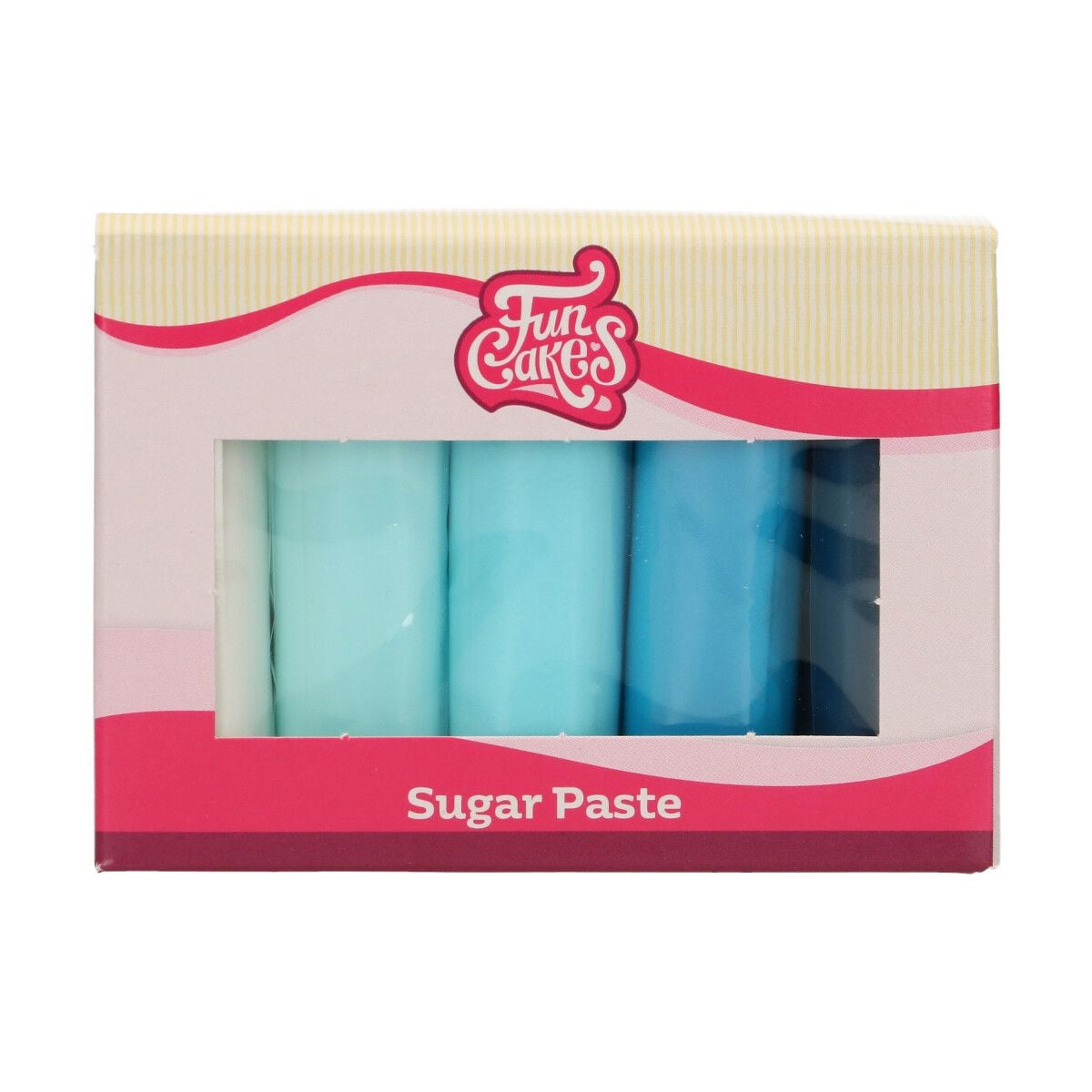 Pâte à sucre FunCakes - Multipack Palette Bleue - 5x100gr