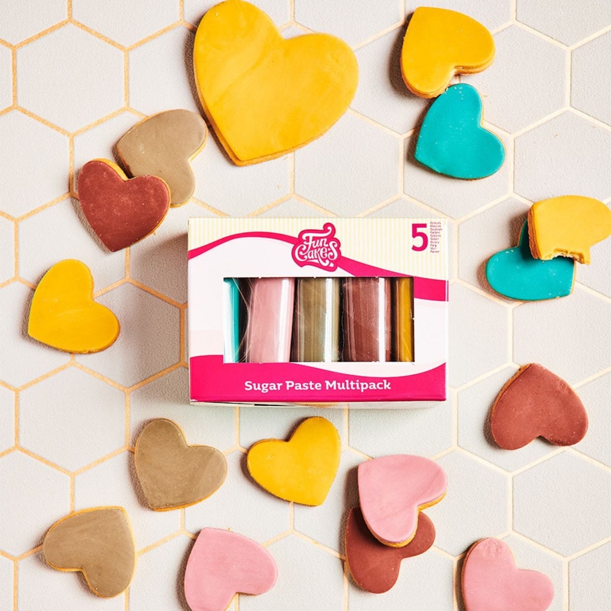 Pâte à sucre FunCakes - Multipack Earth (5x100gr)