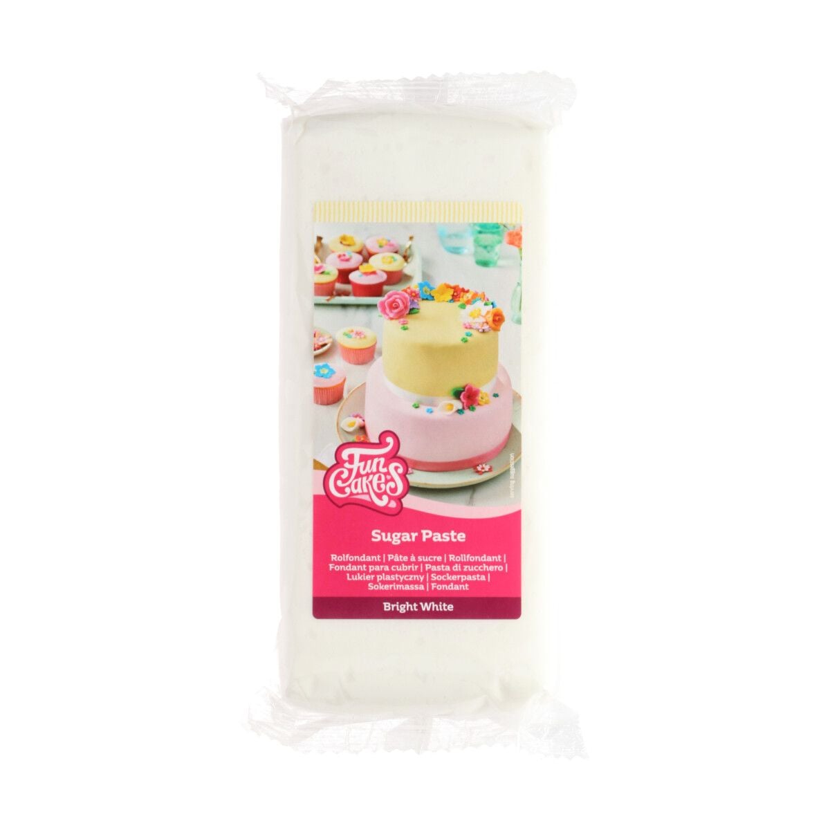Pâte à sucre FunCakes - Bright White - 1kg