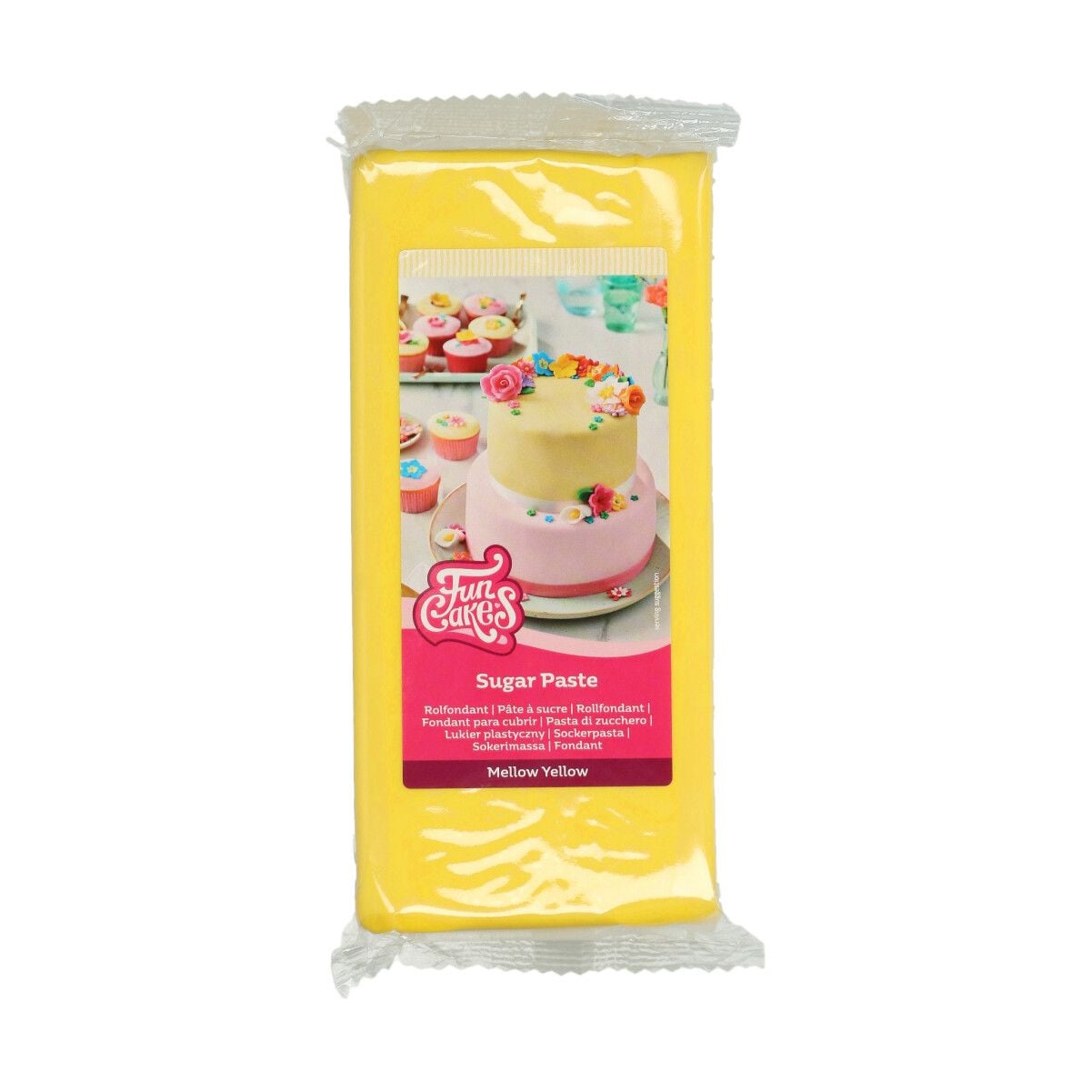 Pâte à sucre FunCakes - Mellow Yellow - 1kg