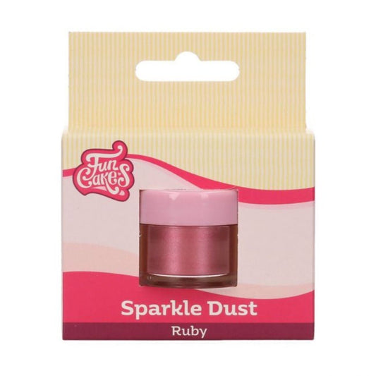 Poudre alimentaire scintillante - Ruby