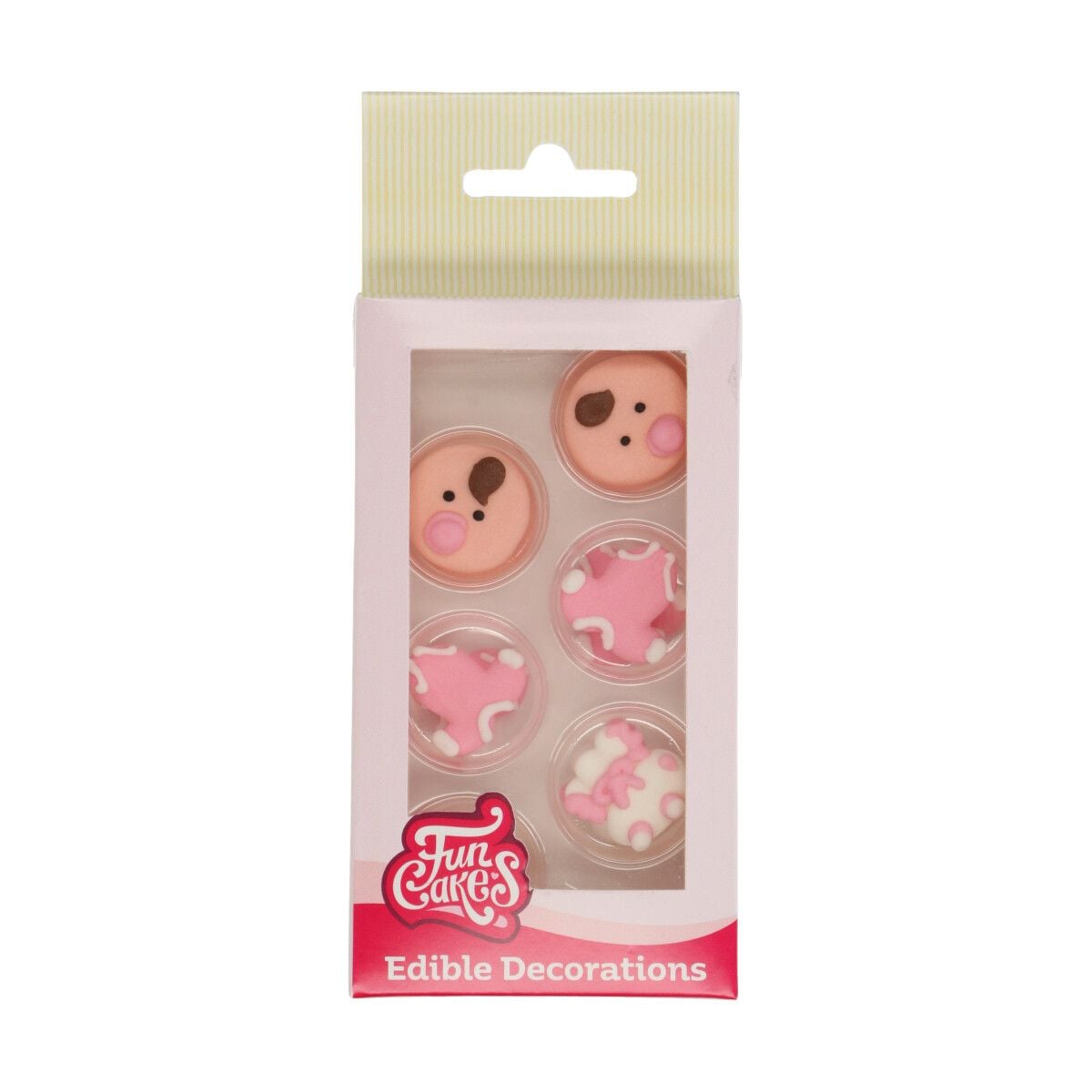 Décorations en sucre Baby Girl (12pcs)