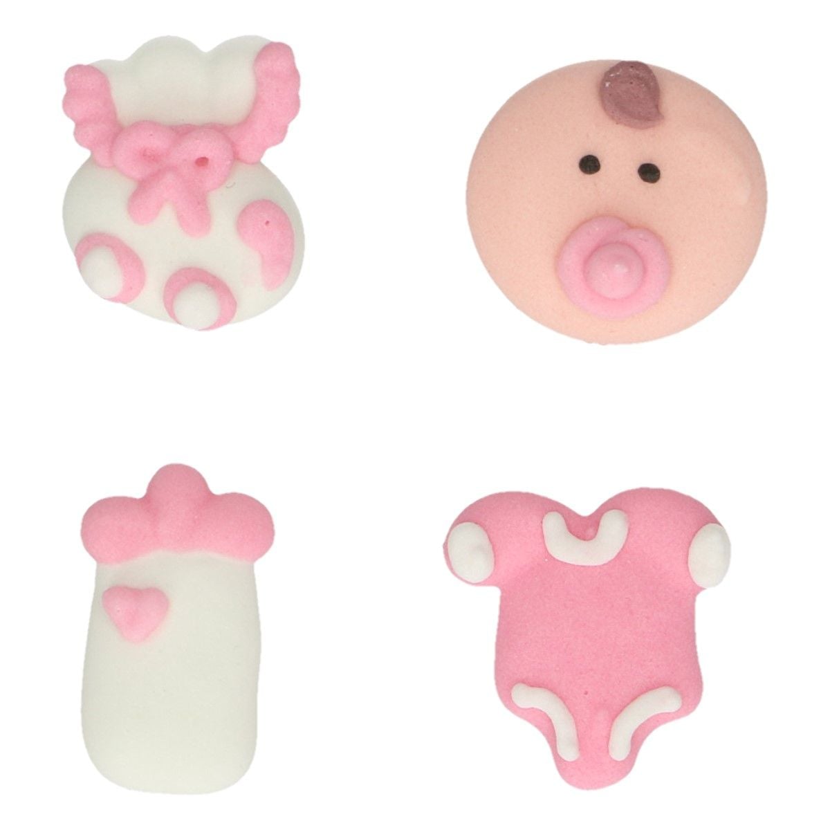 Décorations en sucre Baby Girl (12pcs)