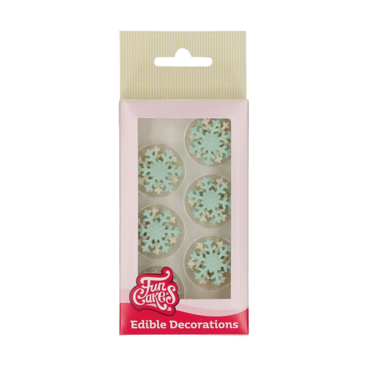 Décorations en sucre - Flocons de neige Bleu (12pcs)