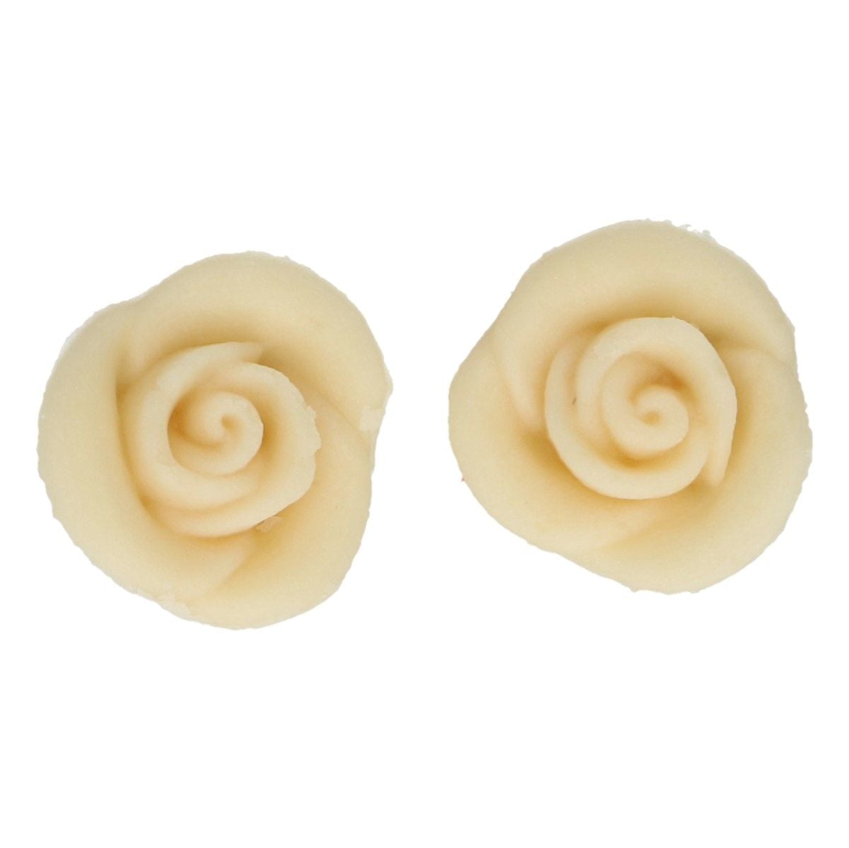 Roses en pâte d'amandes - Blanches (6pcs)