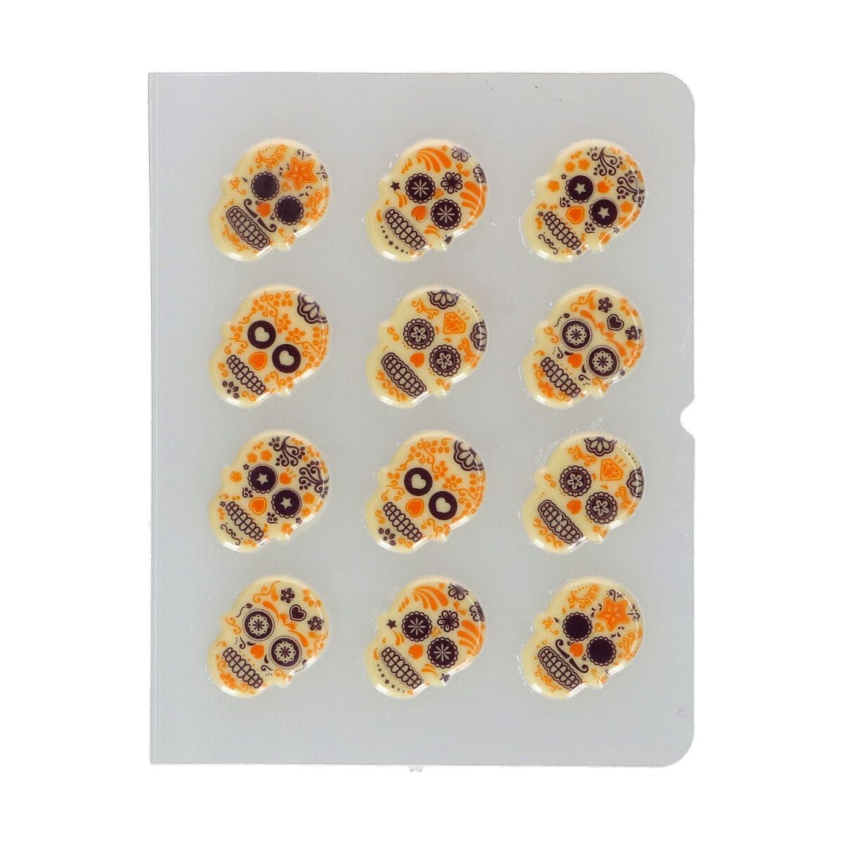 Décorations en chocolat - Jour des Morts (12pcs)