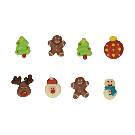 Décorations en chocolat - Noël coloré