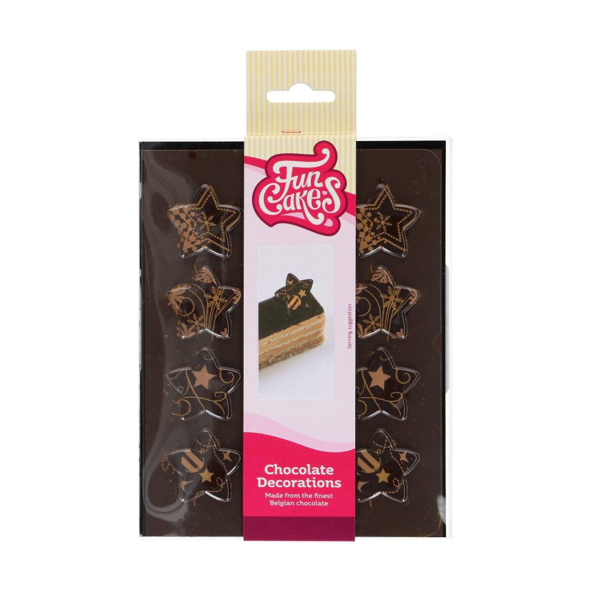 Décorations en chocolat - Etoiles (12pcs)