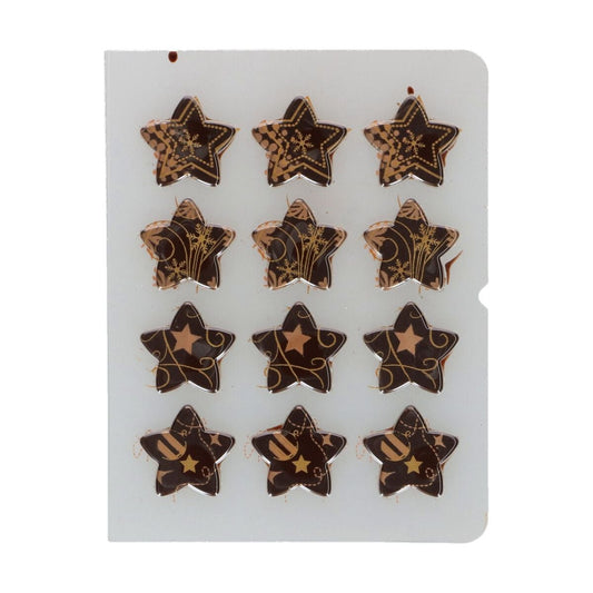 Décorations en chocolat - Etoiles (12pcs)