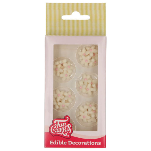 Décorations en Sucre - Chrysanthèmes Blanc (30 pièces)