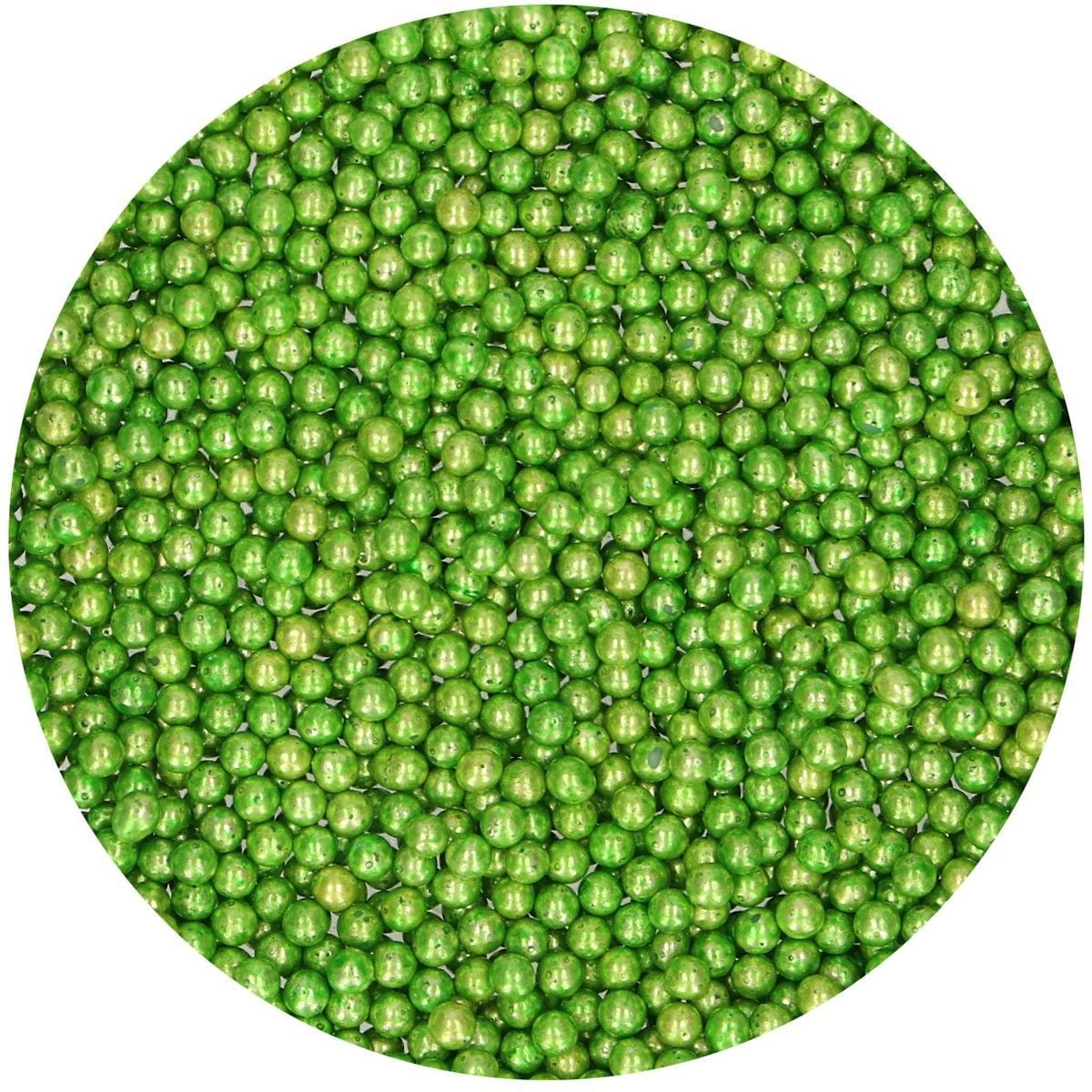 Perles en sucre - Vert métallisé (80g)