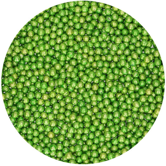 Perles en sucre - Vert métallisé (80g)