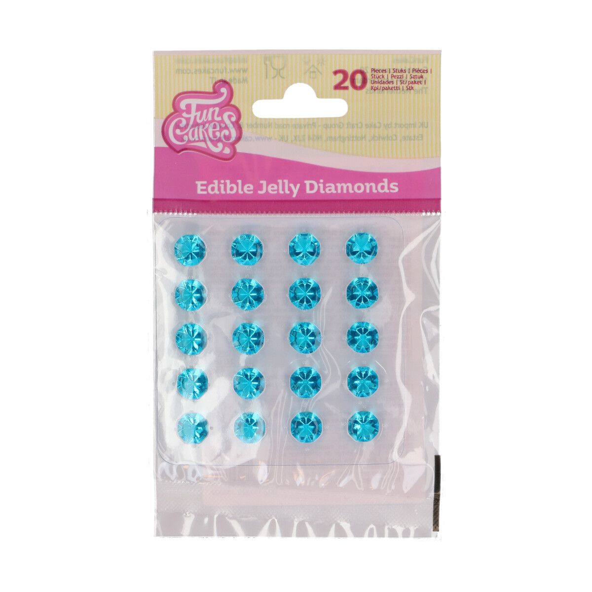 Diamants comestibles - Bleu Ciel (20pcs)