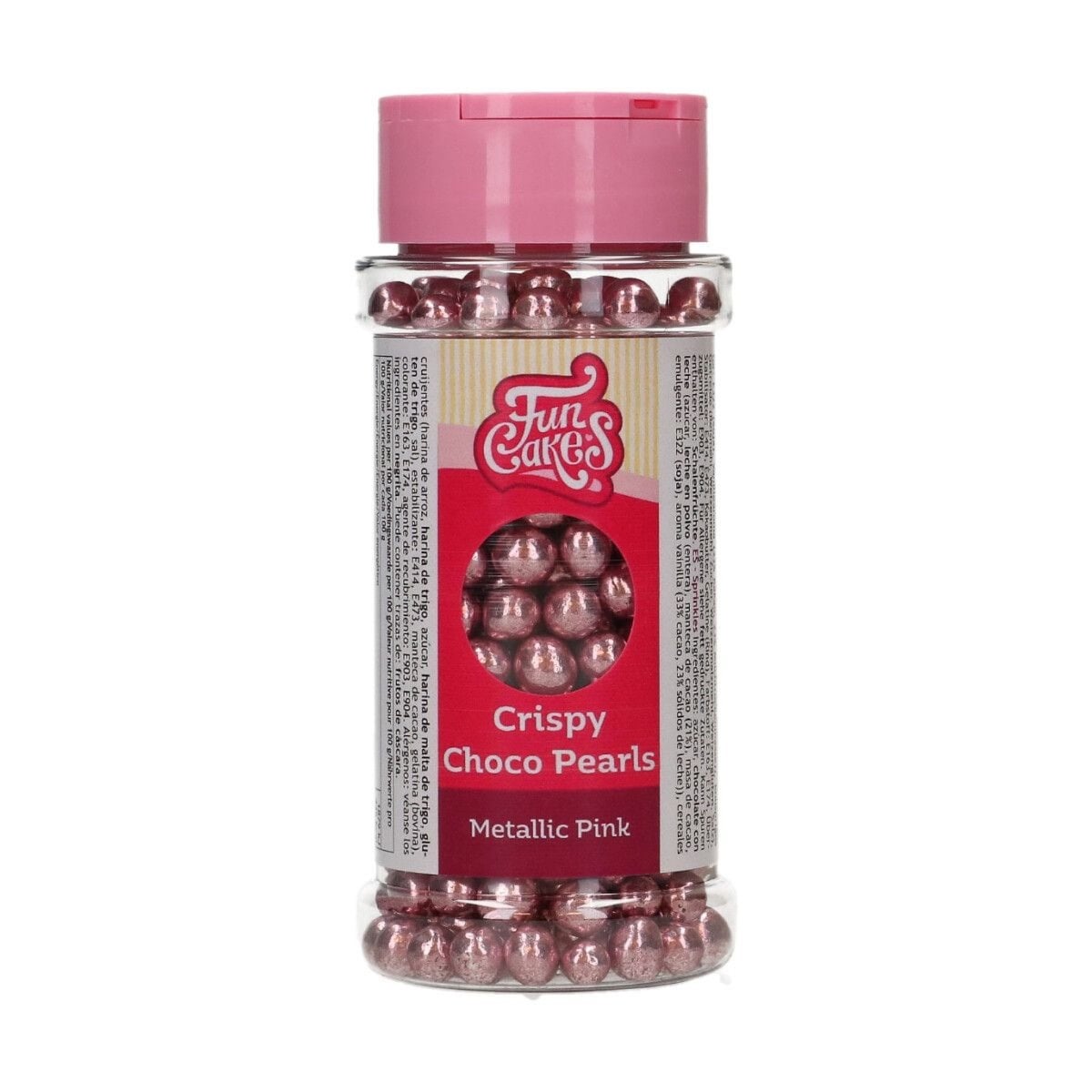 Perle de chocolat - Métallique Rose