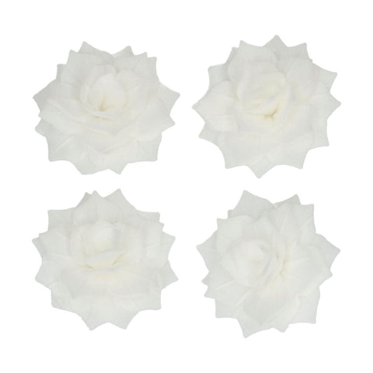 Fleurs comestibles - Roses blanches (15pcs)