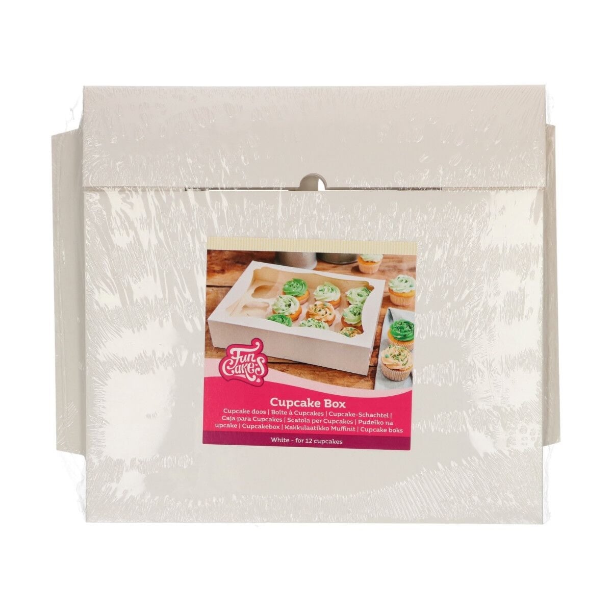 Boîtes à 12 Cupcakes - Blanc (3ps)