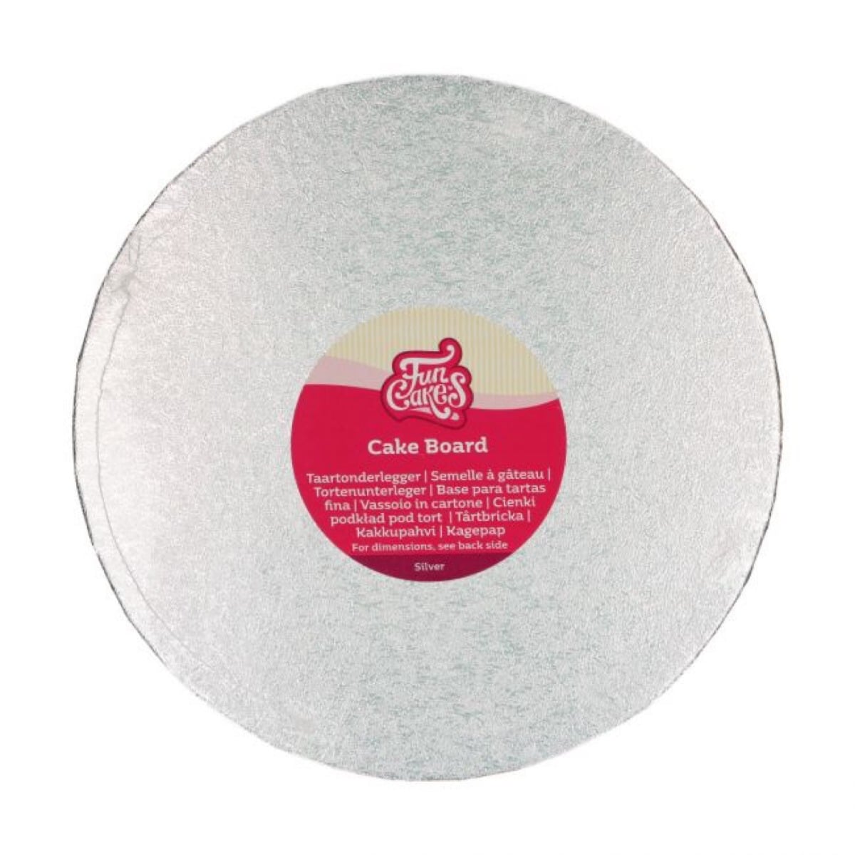 Plateau 3mm Rond 25cm - Argenté