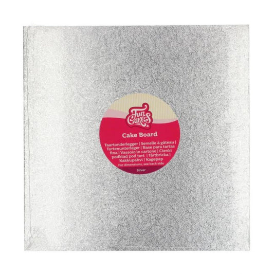 Plateau 3mm carré 25cm - Argenté