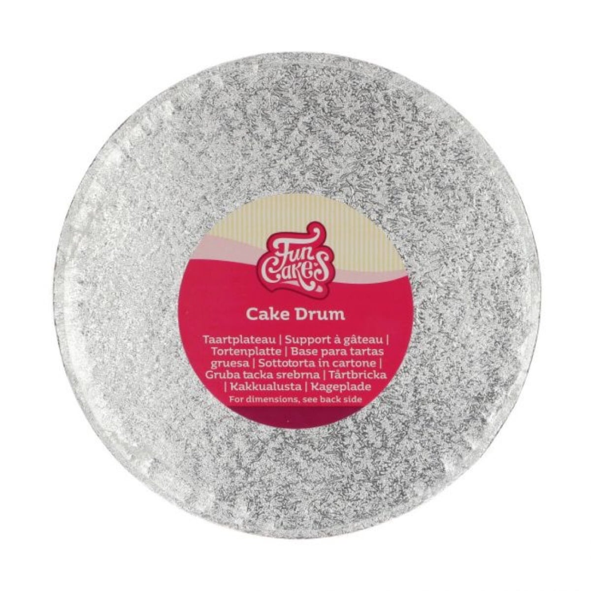 Plateau Rond 20cm Argenté