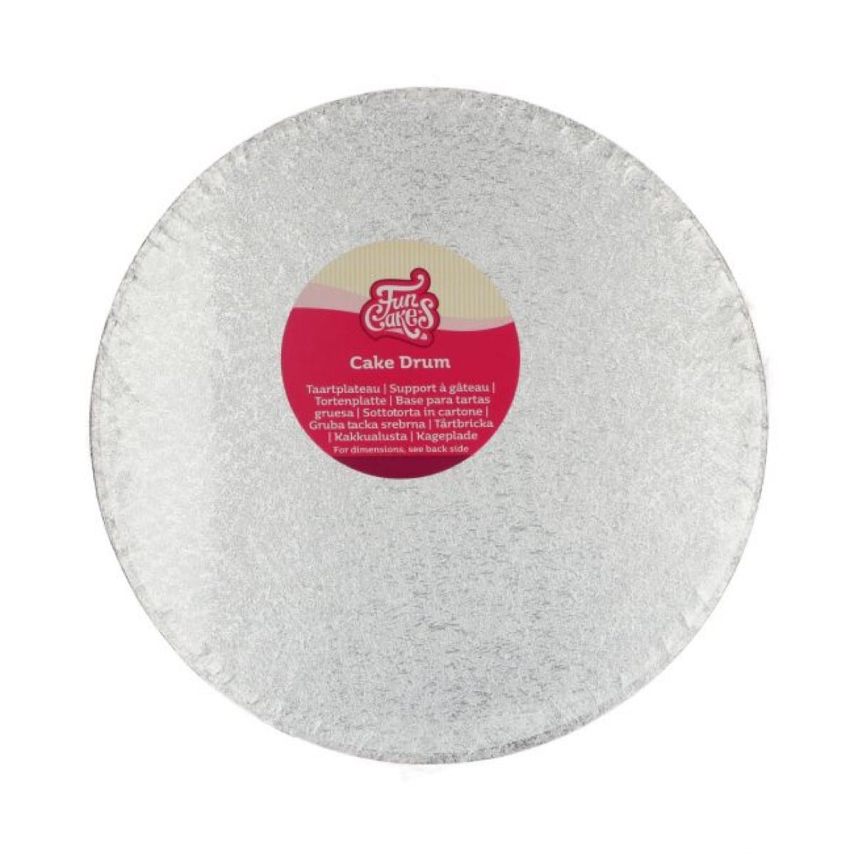 Plateau épais - Rond argenté 27.5cm