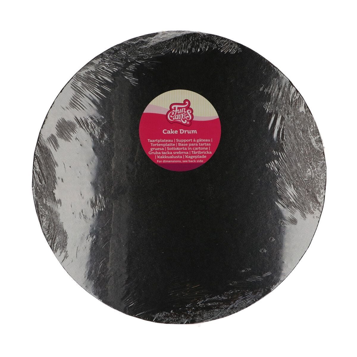 Plateau rond noir 35cm