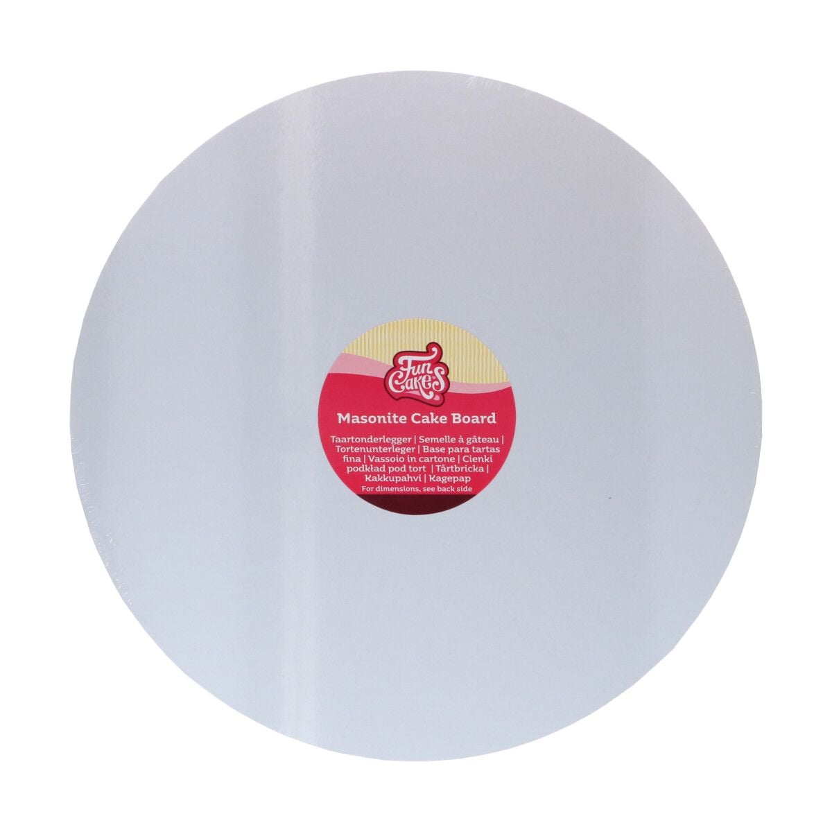 Plateau rond blanc 30cm