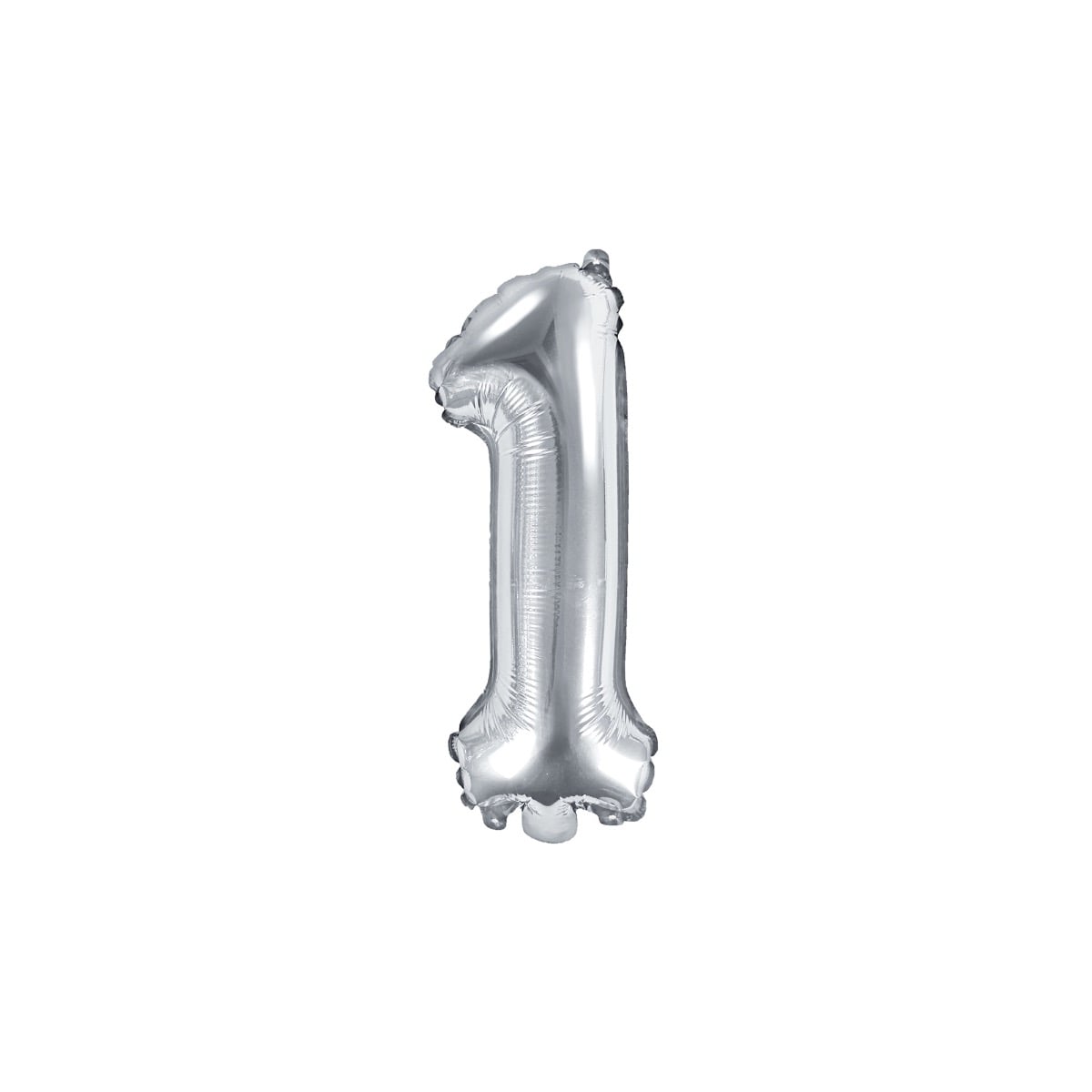 Ballon Chiffre Alu 35cm Argent - 1