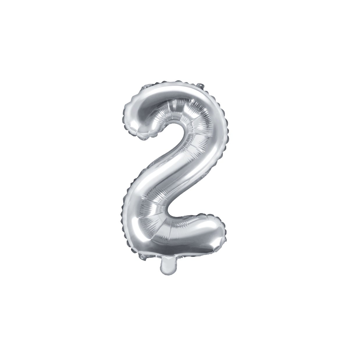 Ballon Chiffre Alu 35cm Argent - 2
