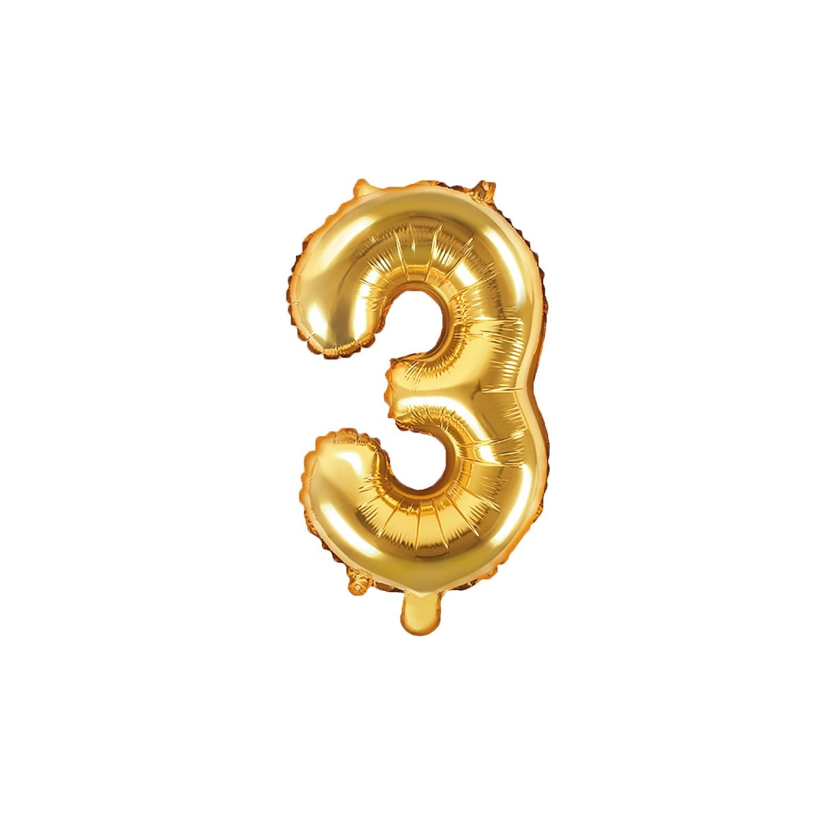 Ballon Chiffre Alu 35cm Or - 3