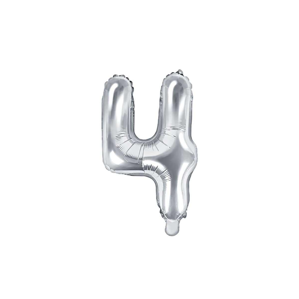 Ballon Chiffre Alu 35cm Argent - 4