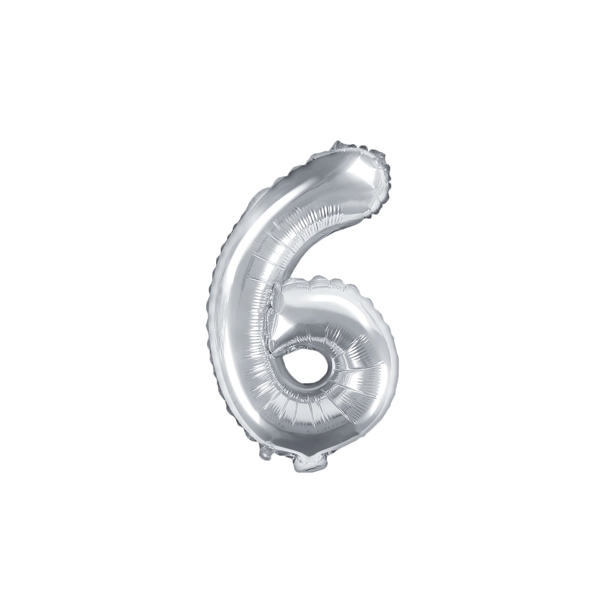 Ballon Chiffre Alu 35cm Argent - 6