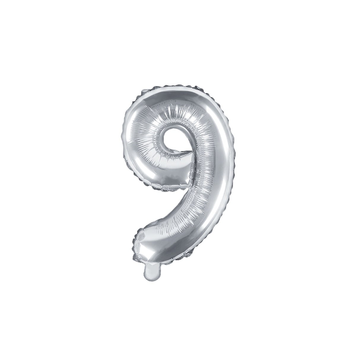 Ballon Chiffre Alu 35cm Argent - 9