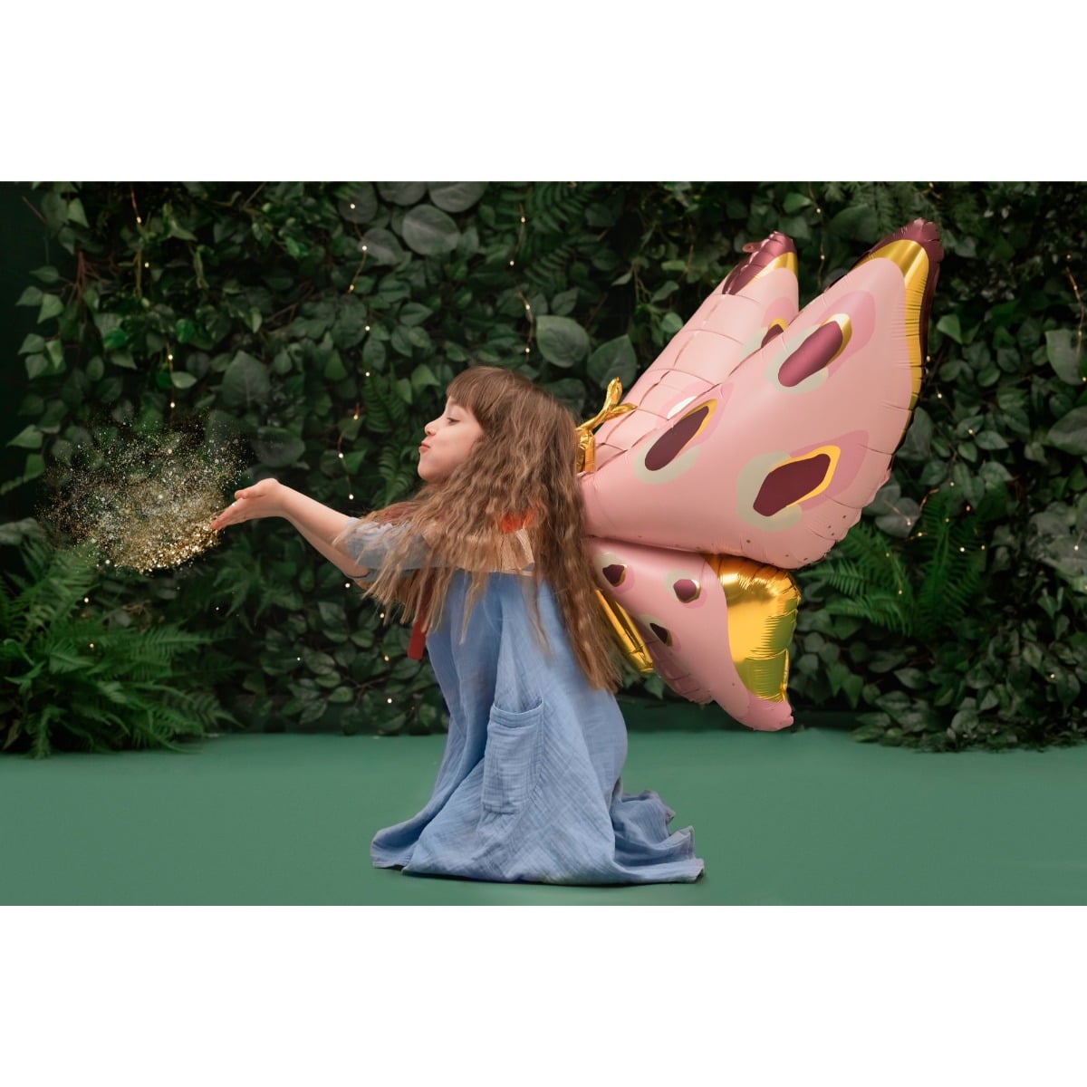 Ballon en alu - Papillon (120cm)