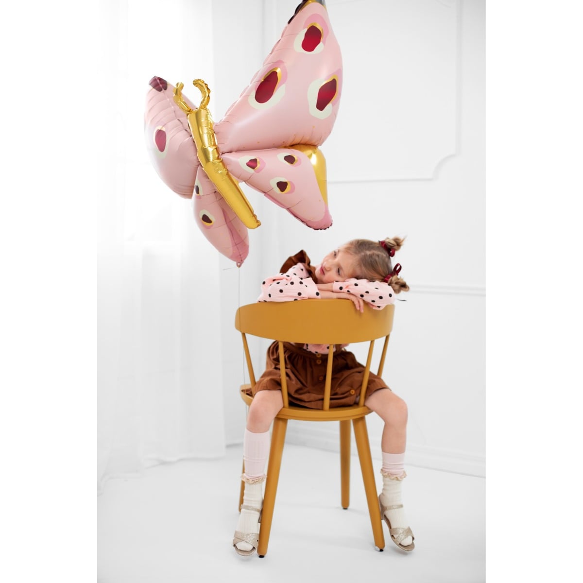 Ballon en alu - Papillon (120cm)