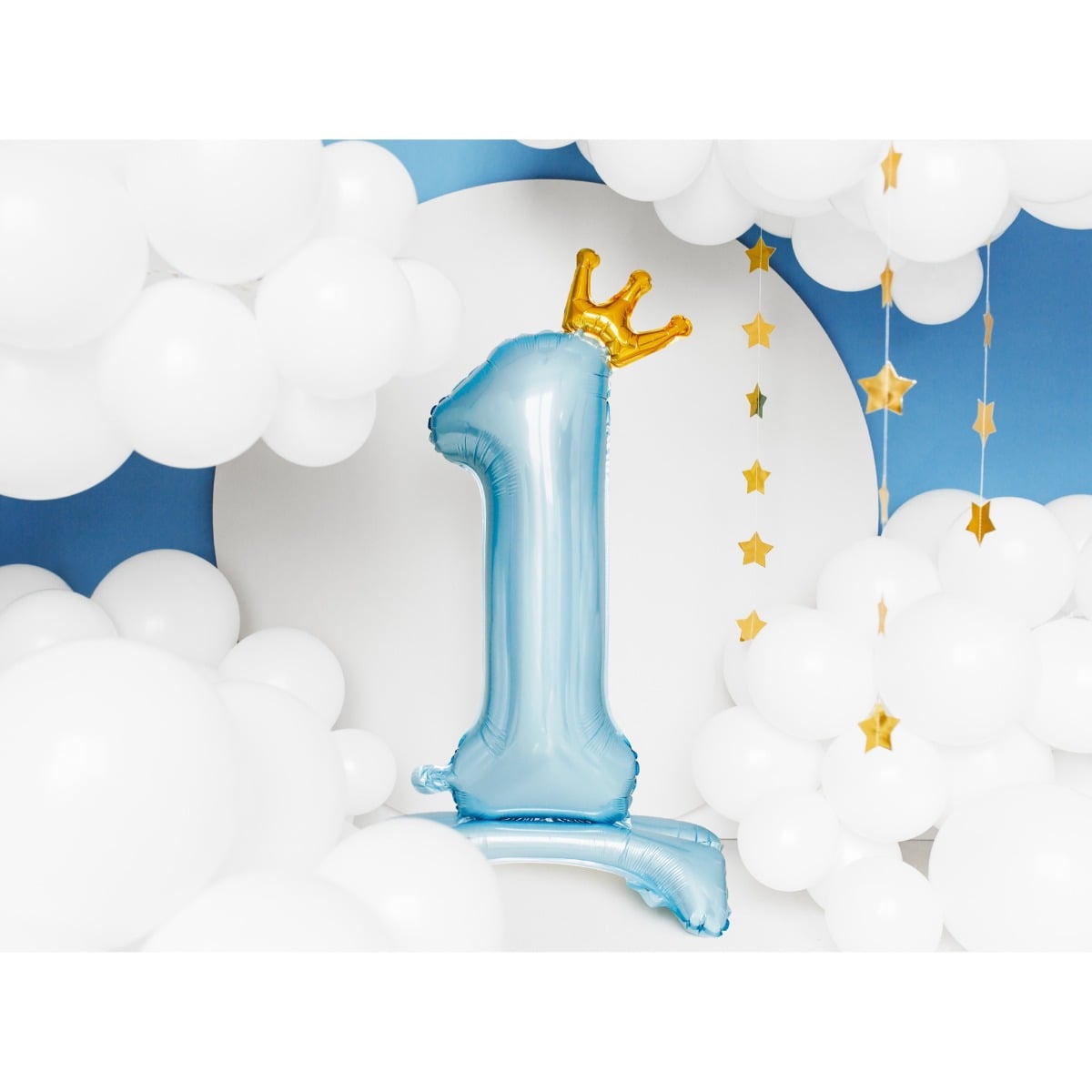 Ballon Chiffre sur pied - Bleu
