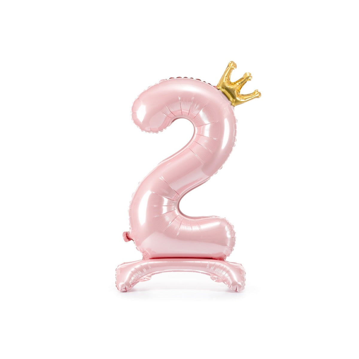 Ballon Chiffre sur pied - Rose