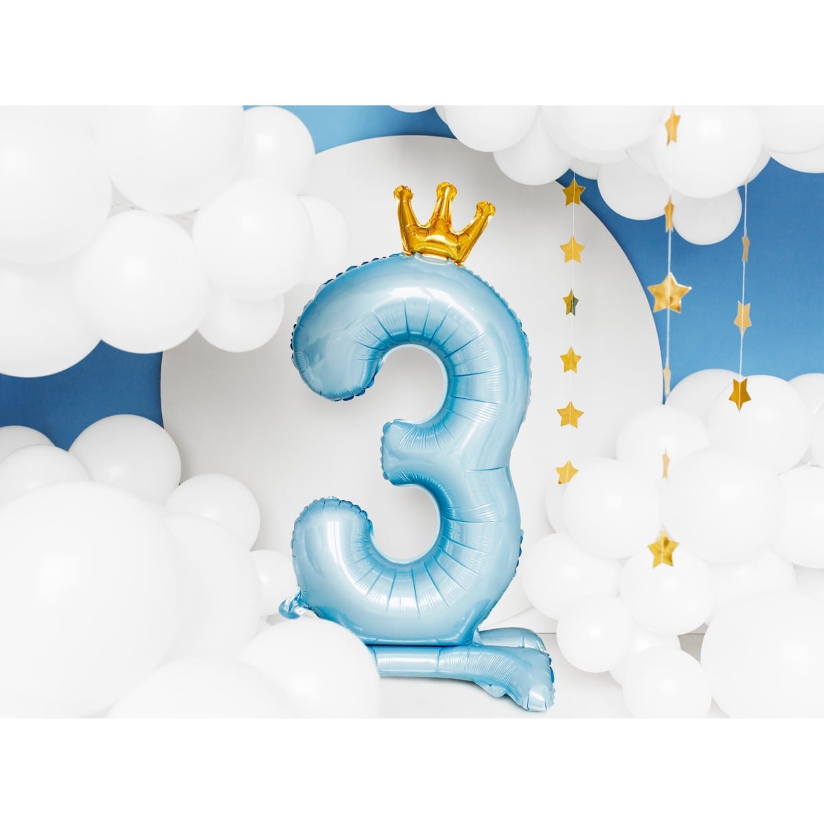 Ballon Chiffre sur pied - Bleu