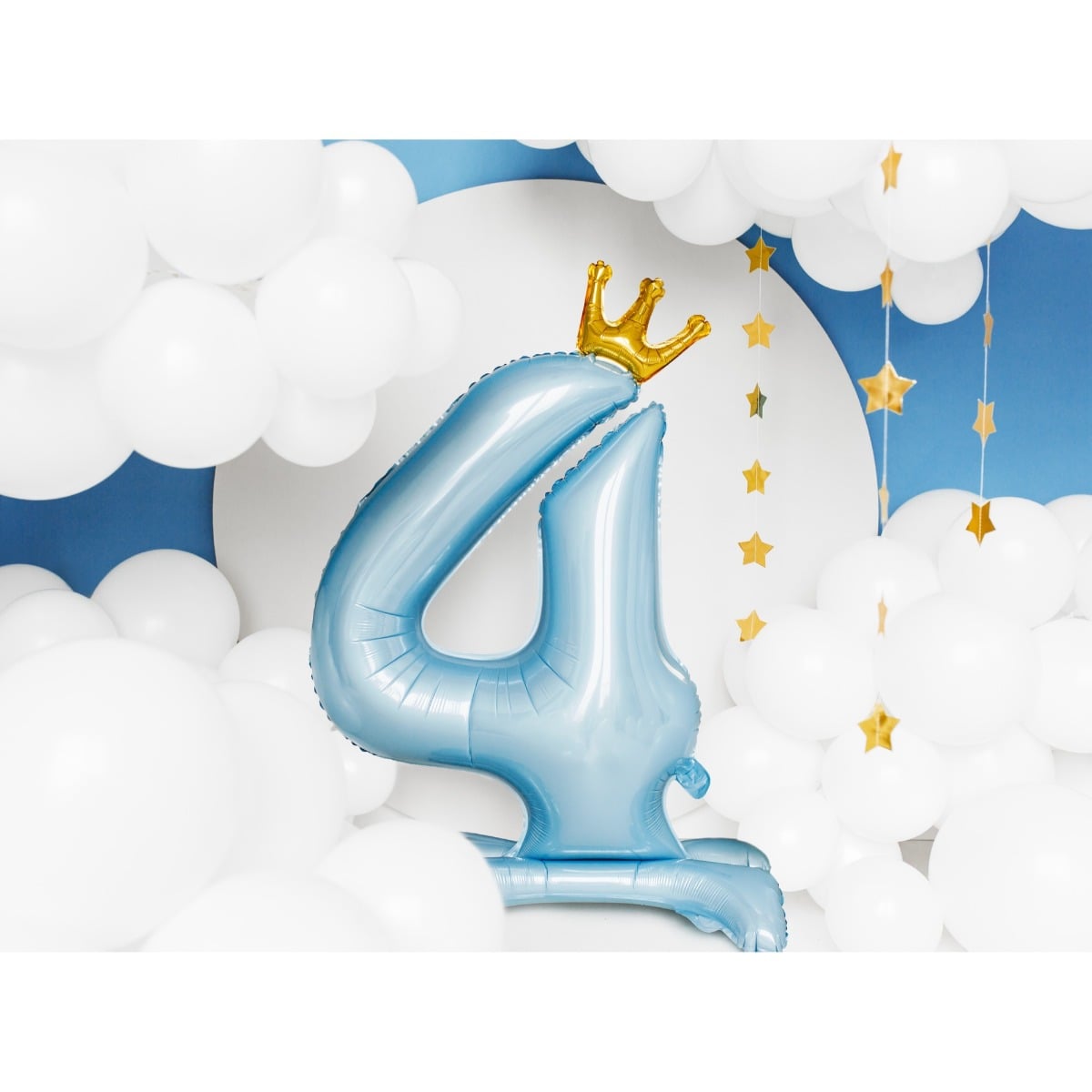 Ballon Chiffre sur pied - Bleu