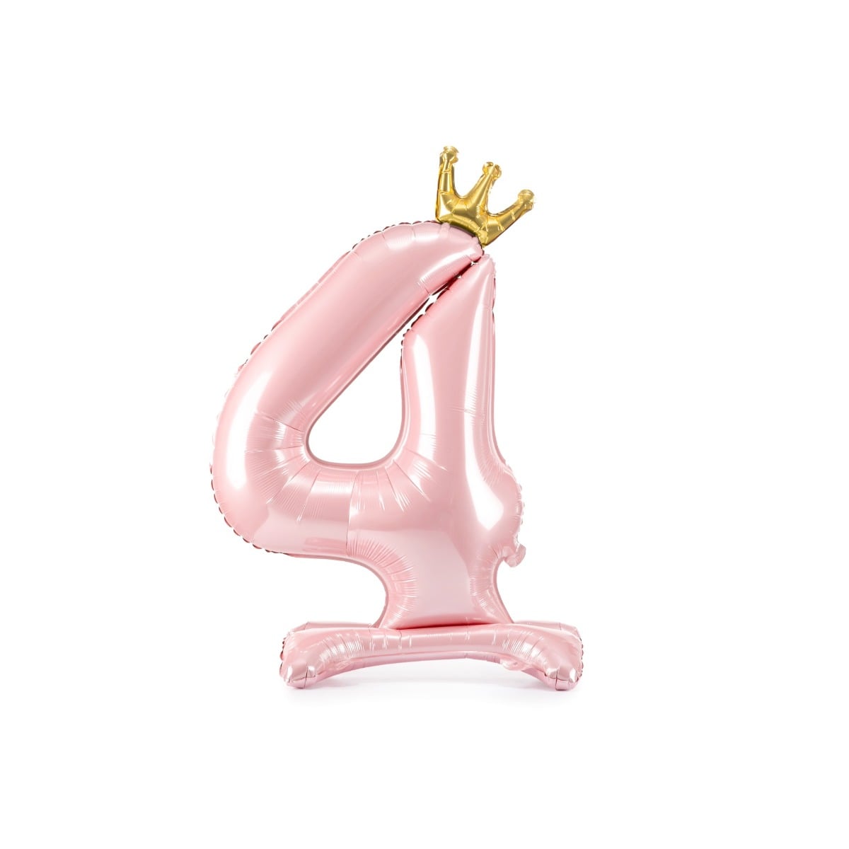 Ballon Chiffre sur pied - Rose
