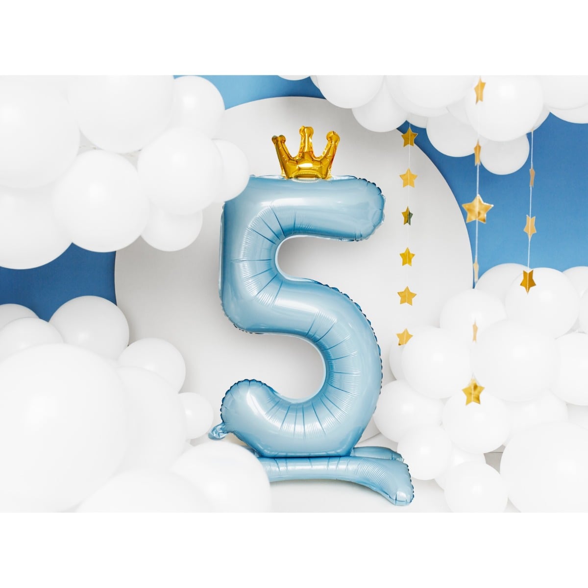 Ballon Chiffre sur pied - Bleu