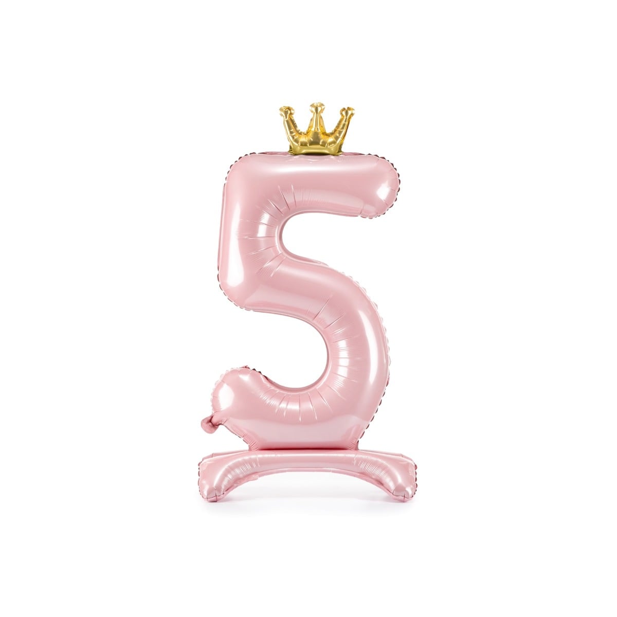 Ballon Chiffre sur pied - Rose