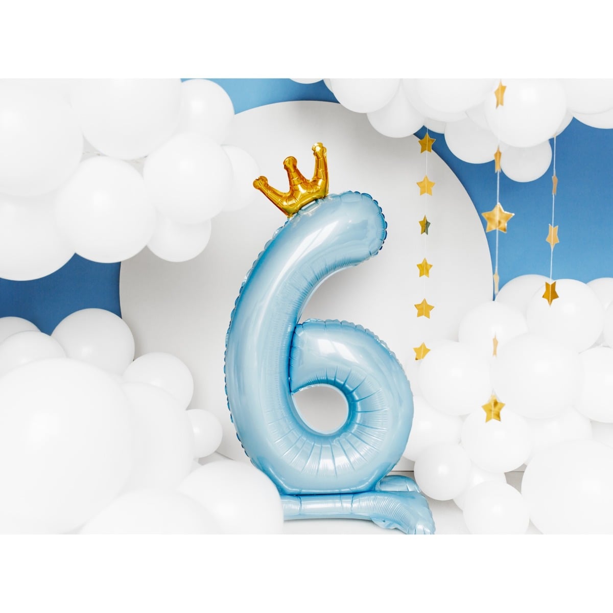 Ballon Chiffre sur pied - Bleu